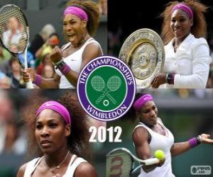 yapboz 2012 Wimbledon şampiyonu Serena Williams